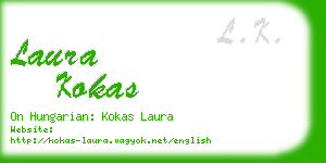 laura kokas business card